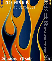 Flame-art es el tema de pantalla