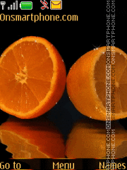 Animated Orange tema screenshot
