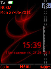 Red Vortex By ROMB39 tema screenshot