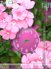 Pink Flowers tema screenshot