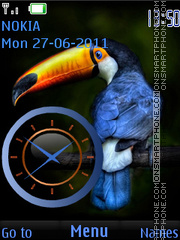 Bird Toucan tema screenshot