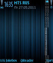 Capture d'écran Lines-blue thème