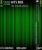 Скриншот темы Lines-green