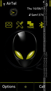 Black Alien tema screenshot