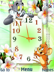 Скриншот темы Tom and Jerry Clock