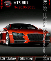 AudiR8-red Theme-Screenshot