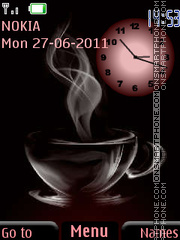 Coffee Clock tema screenshot