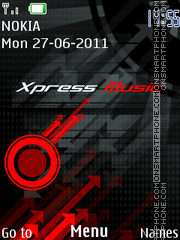 Скриншот темы Xpress music