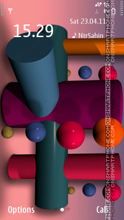 Abstract 3d 01 tema screenshot