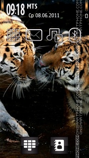 Golden Tigers theme screenshot