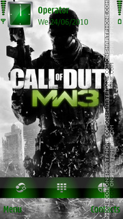 CoDMW3 tema screenshot