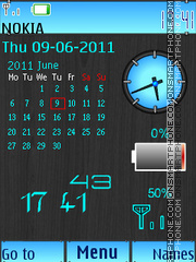 Calendar Battery tema screenshot