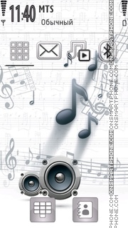 Capture d'écran Omnia Music thème