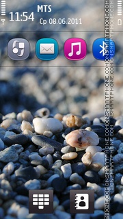 Скриншот темы Sea Stone - Symbian Anna