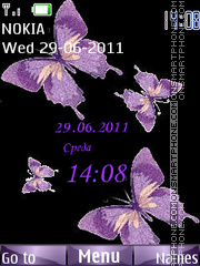 Butterflies theme screenshot