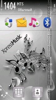Xpress Music 09 es el tema de pantalla
