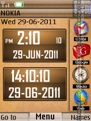 New Style Clock 03 tema screenshot