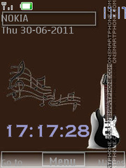 Скриншот темы Guitar 1 By ROMB39