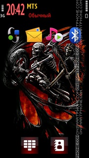 Dark Rider 01 tema screenshot