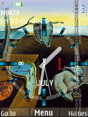 Salvador Dali Clock Theme-Screenshot