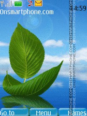 Capture d'écran Leaf Water thème