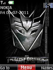 Transformers 3 01 theme screenshot