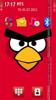 Angry Birds es el tema de pantalla