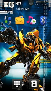 Transformers Bumblebee 01 tema screenshot