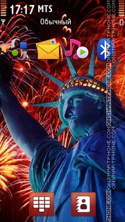 USA Independence day 01 theme screenshot