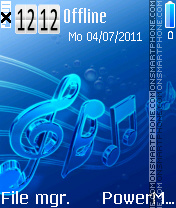 Blue notes theme screenshot