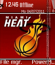 Miami heat tema screenshot