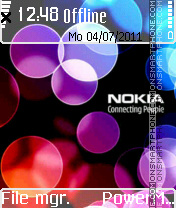 Nokia theme screenshot