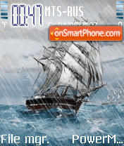 Stormy Ship Animated tema screenshot