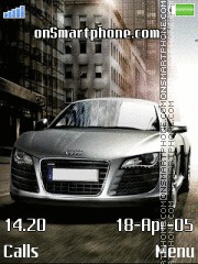 Audi R8 on the road tema screenshot