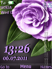 Violet rose tema screenshot