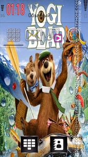 Скриншот темы Yogi Bear 01