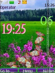 Butterfly swf tema screenshot