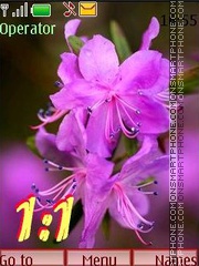 Скриншот темы Summer flowering swf 12 pict