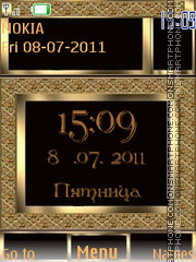Capture d'écran Nokia Gold By ROMB39 thème