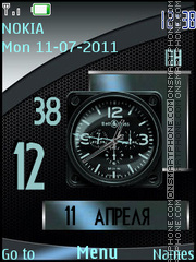 Dual Clock tema screenshot