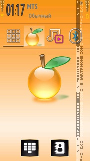 Crystal Orange theme screenshot