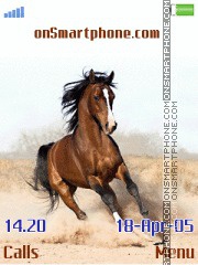 Running Horse es el tema de pantalla