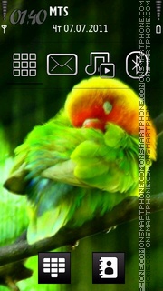 Love Bird 02 es el tema de pantalla