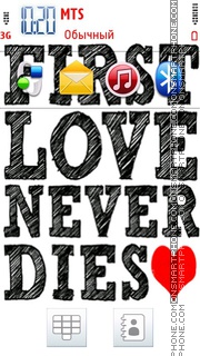Скриншот темы Love Never Dies 02