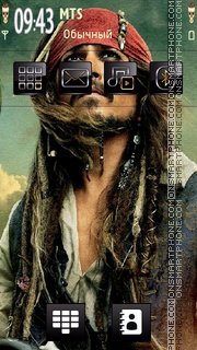 Pirates Caribbean tema screenshot