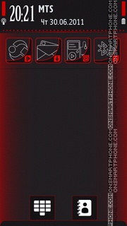 Excieder red 5800 by Peiwal es el tema de pantalla