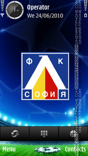 Скриншот темы Levski sofia football club