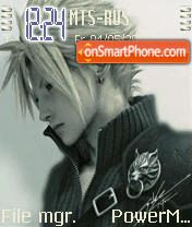 Cloud Strife theme screenshot