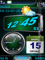 Dual Clock tema screenshot