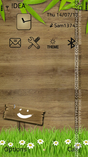 Wood theme screenshot